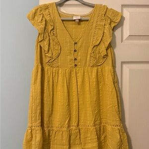 Knox Rose Yellow Ruffled Dress